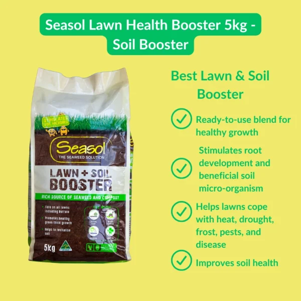 Seasol Lawn Health Booster 5kg – Soil Enhancer for Stronger, Healthier Lawns