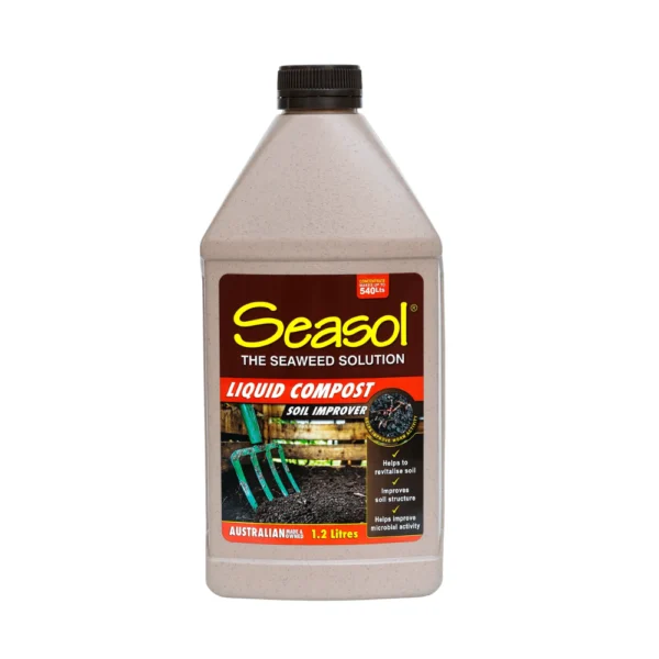 Seasol Liquid Compost Concentrate 1.2L - A nutrient-rich liquid compost concentrate to enhance soil health and promote plant growth.