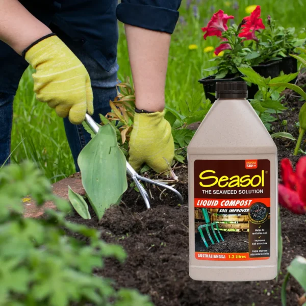 Seasol Liquid Compost Concentrate 1.2L – Liquid compost solution for enriching soil and supporting healthy plants.