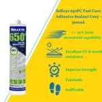 Selleys 650FC Fast Cure Adhesive Sealant White - 300mL for excellent adhesion and durability