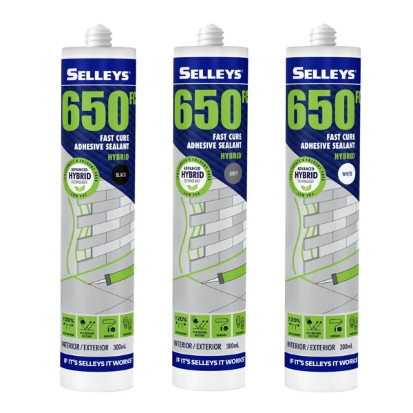 Selleys 650FC Fast Cure Adhesive Sealant Grey - 300mL