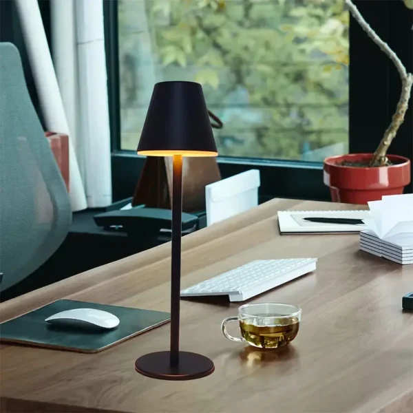 Alfrescolite Classic LED Rechargeable Lamp with sleek design and adjustable light settings, perfect for any workspace or relaxation area.