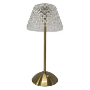 Alfrescolite Cordless Crystal Lamp with a stunning faceted design, creating a beautiful ambient glow.