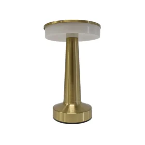 Sleek Alfrescolite Golden Rechargeable LED Lamp with a modern design, perfect for ambient lighting.