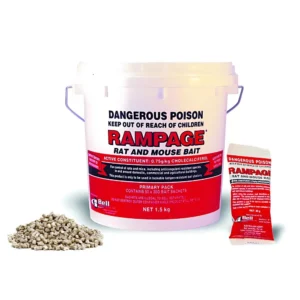 Rampage Rat & Mouse Bait pellets for effective rodent contro